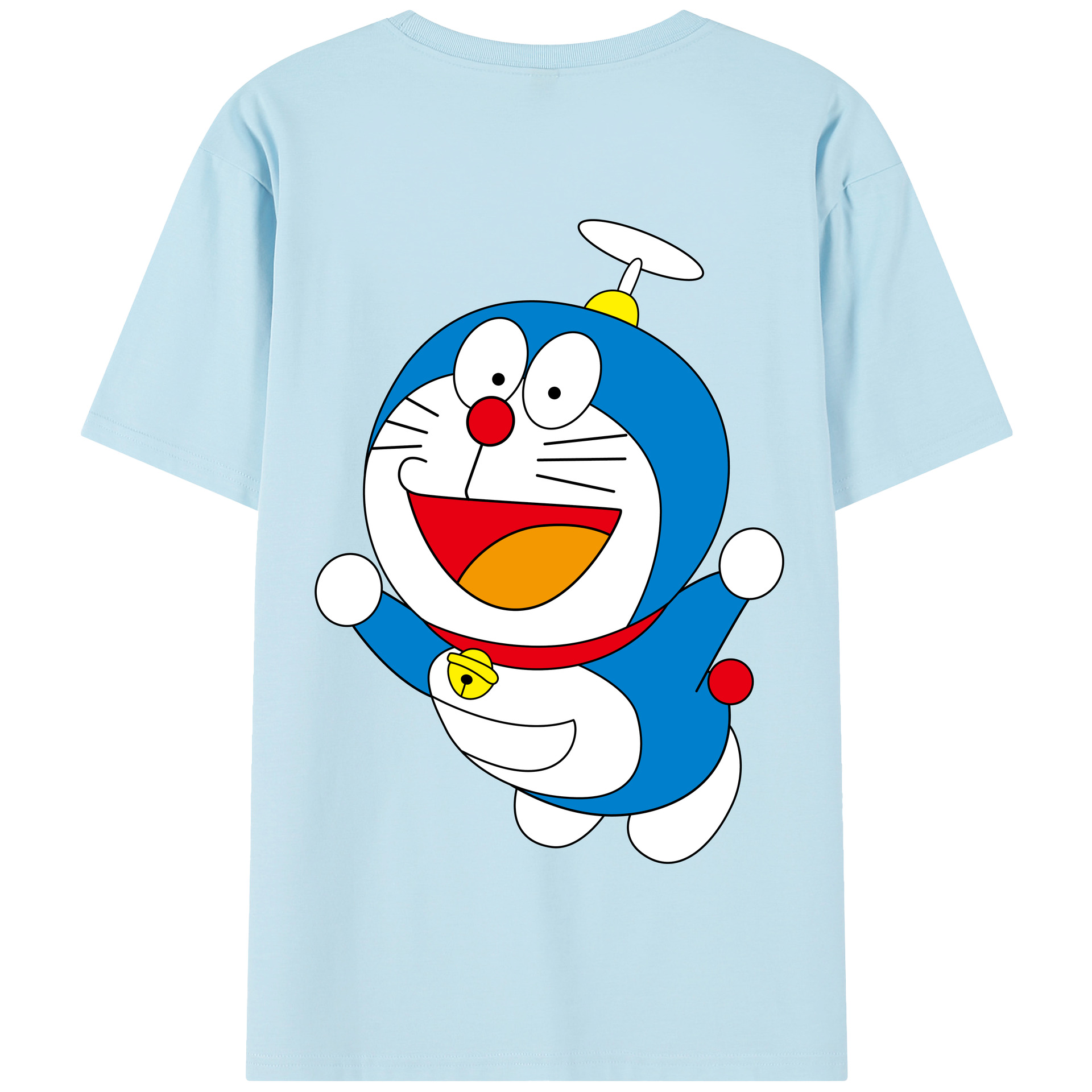 （画像用） ドラえもん Doraemon 綿100％半袖Tシャツ（背面プリント）